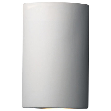 Ambiance Cylinder Corner Sconce Wall Sconce, Bisque, E26