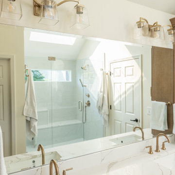 Leawood, Kansas Primary Bathroom Remodel with Custom Shower and Expanded Closet