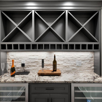 Basement Remodel Wine Tasting Room