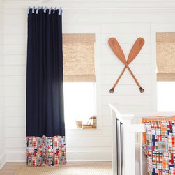 Coastal Drapes with Trim - Curtains