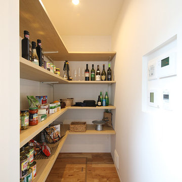 土間のあるインダストリアルテイストの家