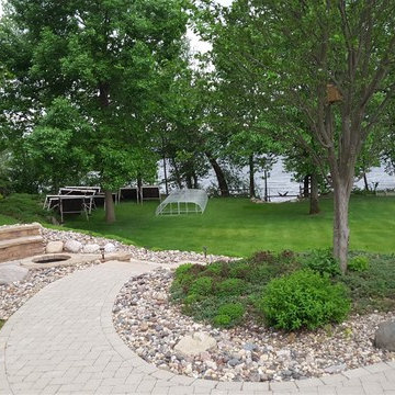 Cannon Lake Firepit Patio & Outdoor Kitchen