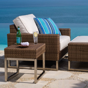 Outdoor Wicker Club Chair