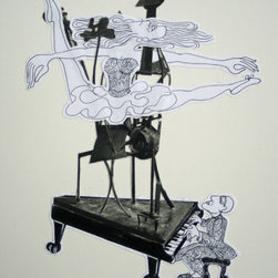 "Dance Series" - drawings/collage - Fine Art Prints