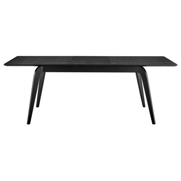 Lawrence 83" Extension Dining Table, Black