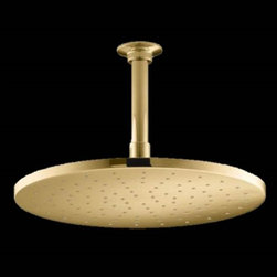 12" Gold Tone Round Color Changing LED Rain Shower Head - Showerheads And Body Sprays