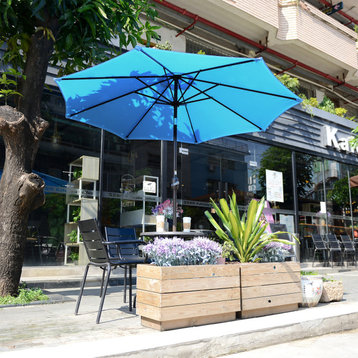 Pure Garden 9' Outdoor Patio Umbrella, Without Base