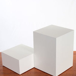 Lacquer Rectangle Pedestals - Furniture