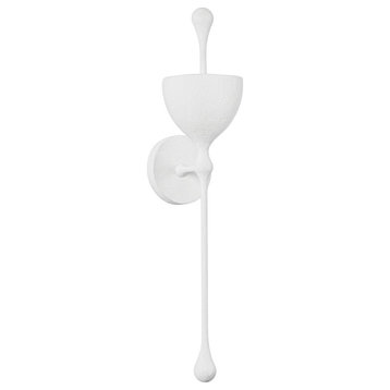 Antalya 23.25" High Gesso White Wall Sconce