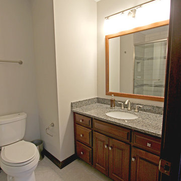 Guest Bathroom Updates with Tiled Shower ~ Medina, OH