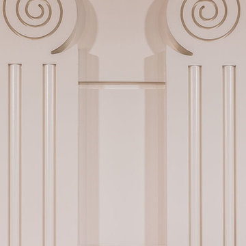 Summer Mooring - Interior Column Details- Cape Cod, MA Custom Home