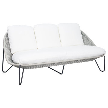Azores 3 Seat Sofa - Coconut White Outdoor Sofa