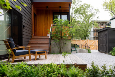 Design ideas for a modern landscaping in Boston.