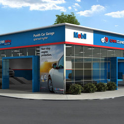 lubricant shops for Exxon Mobil designed by D'Art - Products