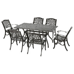 Mediterranean Outdoor Dining Sets by GDFStudio