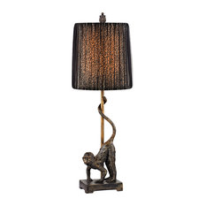 26" Aston Monkey Table Lamp, Bronze