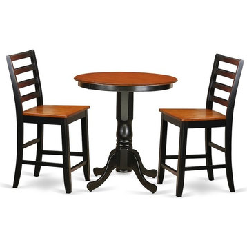 3-Piece Counter Height Set, Pub Table And 2 Kitchen Bar Stool