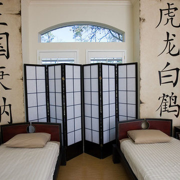 Eastern themed children's bedroom mural