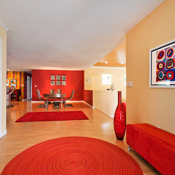 A bright, colorful North Dakota home