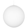 Kira Home Ceres 12" Hanging Orb Pendant Light, Smooth Frosted Diffuser