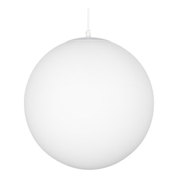 Kira Home Ceres 12" Hanging Orb Pendant Light, Smooth Frosted Diffuser