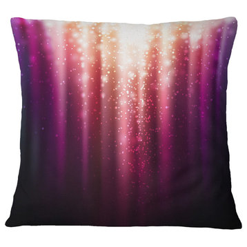 Purple With Magic Light Abstract Throw Pillow, 18"x18"