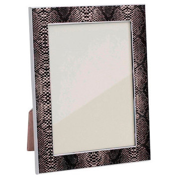 Addison Ross Natural Faux Snake Enamel Picture Frame, 4x6