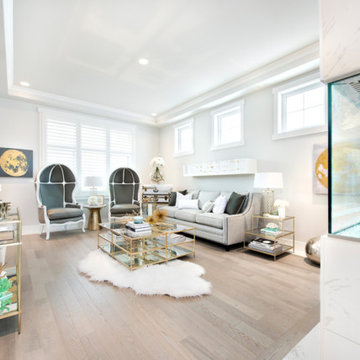 Manilla Custom Red Oak Hardwood Flooring- Living Room