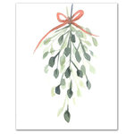 DDCG - Watercolor Mistletoe Canvas Wall Art, Unframed, 16"x20" - Spread holiday cheer this Christmas season by transforming your home into a festive wonderland with spirited designs. This Watercolor Mistletoe Canvas Print Wall Art makes decorating for the holidays and cultivating your Christmas style easy. With durable construction and finished backing, our Christmas wall art creates the best Christmas decorations because each piece is printed individually on professional grade tightly woven canvas and built ready to hang. The result is a very merry home your holiday guests will love.