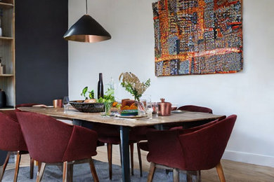 Photo of a contemporary dining room in Kent.