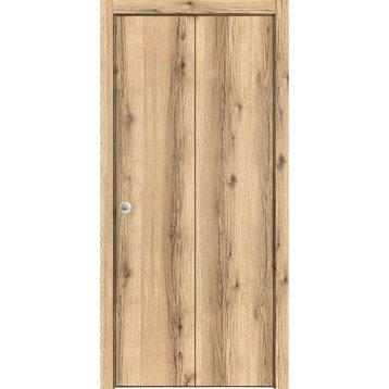 Sliding Closet Bi-fold Doors | Planum 0010 Walnut