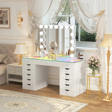 Hollywood Vanity Mirrors & Dressing Tables