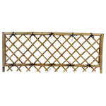Master Garden Products - Take-Gaki Bamboo Pedestrian Fence - Take-gaki, is a traditional Japanese bamboo short fence with a diamond pattern lattice built in, this is a beautiful fence to direct pedestrian traffic in the front and backyard.