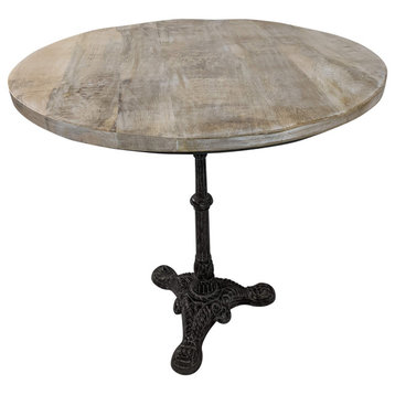Velio Bistro Table, Natural Driftwood/Aged Iron