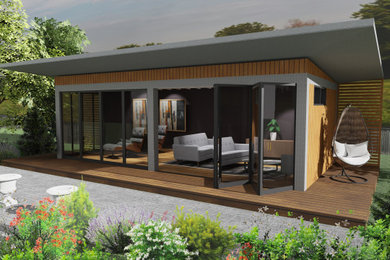 Photo Realistic Architectural Image of modern garden room