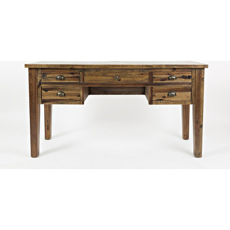 Artisan's Craft 5-Drawer Desk - Dakota Oak