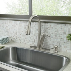 Moen Harlon Spot resist stainless one-handle high arc kitchen faucet - Kitchen Faucets