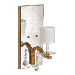 Worlds Away Bette Mirror Sconce - Bathroom Mirrors