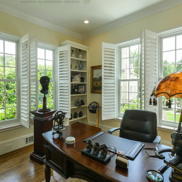 New Windows in Gorgeous Home Office - Renewal by Andersen Georgia