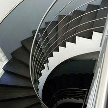 curved staircase modern