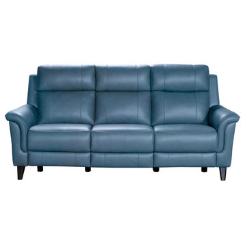 Barcalounger Kester Power Reclining Sofa w/Power Head Rests, Masen Bluegray