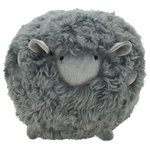Saro Lifestyle - Wooly Wonder Baby Lamb Poly Filled Throw Pillow, Grey, 13" - Introducing the Baby Lamb Round Throw Pillow, a cuddly and adorable addition to your home decor. The fluffy and lovable baby lamb design instantly brings a touch of cuteness to any space. Crafted with soft and high-quality materials, this round pillow offers both comfort and charm. Perfect for nurseries or as a playful accent in any room, our Baby Lamb Round Throw Pillow is sure to capture hearts with its delightful appeal.