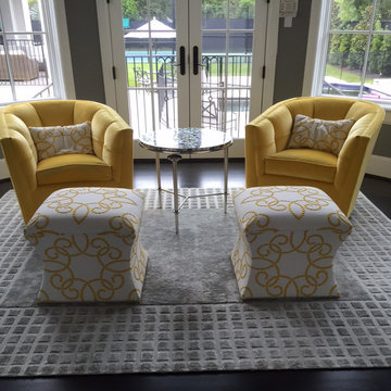 Beautiful Sunroom Office w/ Yellows