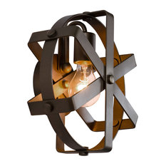 Reel 1-Light Wall Sconce, Rustic Bronze