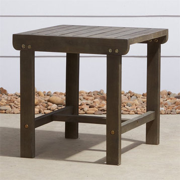 Vifah Renaissance Patio End Table in Vista Gray