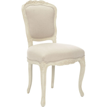 Provence Side Chairs, Set of 2, Linen Ecru