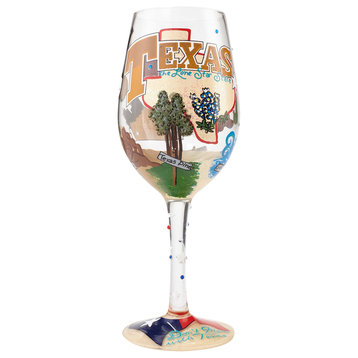 "The Lone Star State" Wine Glass