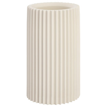 Jenna White Concrete Table Vase