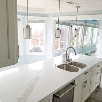 Load bearing wall reframe and kitchen remodel