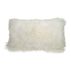 Donna Karan Flokati Fur Decorative Pillow, 11" x 22" - Bloomingdales.com - Products